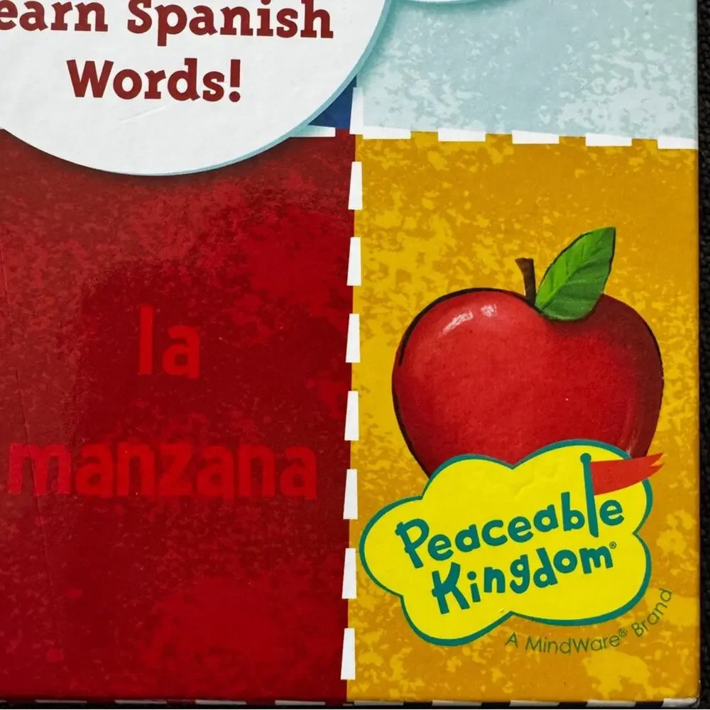 New Spanish Bingo Game By Peaceable Kingdom Language Skills Ages 5+ 2-4 Players